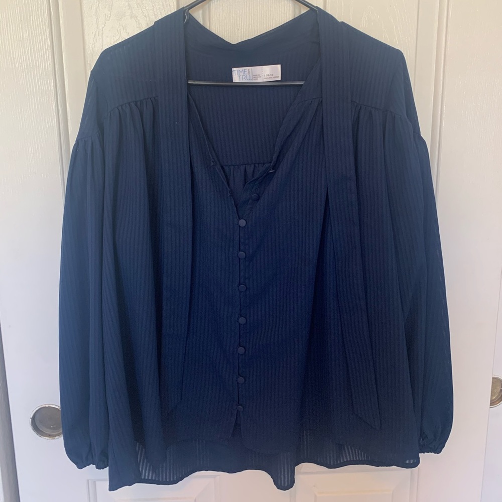 Navy blue blouse